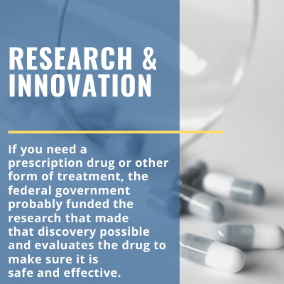federal funding for prescription drugs, treatment, research to achieve safety and effectiveness. 