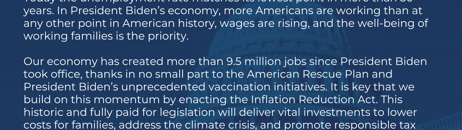 July Jobs Report Statement Card